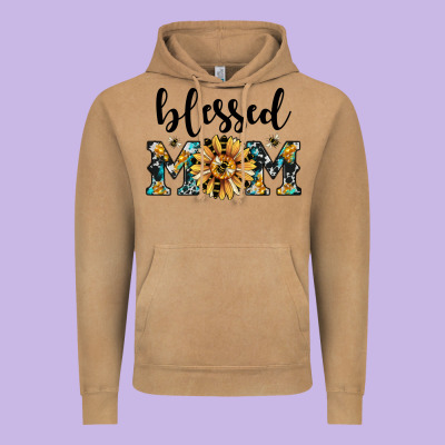 Blessed Mom Vintage Hoodie Designed By Jahusdesignshop