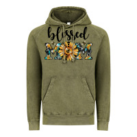 Vintage Olive blessed mom Vintage Hoodie - JahusDesignShop
