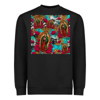 Black lady of guadalupe western seamless Heavyweight Sweatshirt - Jasminsmagicworld