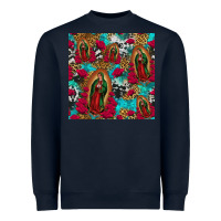 Navy lady of guadalupe western seamless Heavyweight Sweatshirt - Jasminsmagicworld