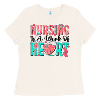 Bone nursing is a work of heart Ladies Tee - texasbilliewilder