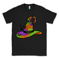Black Witch Hat With Spiders Classic Tee - Jasminsmagicworld