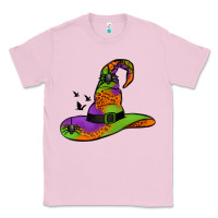 Bubblegum Pink Witch Hat With Spiders Classic Tee - Jasminsmagicworld