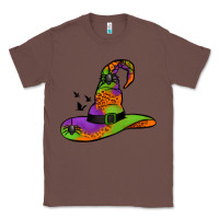Chestnut Witch Hat With Spiders Classic Tee - Jasminsmagicworld