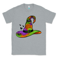 Heather Grey Witch Hat With Spiders Classic Tee - Jasminsmagicworld