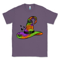 Lavender Witch Hat With Spiders Classic Tee - Jasminsmagicworld