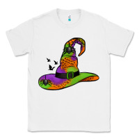 White Witch Hat With Spiders Classic Tee - Jasminsmagicworld