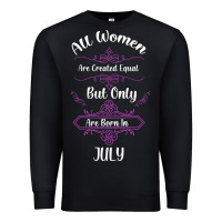 Black all women are created equal but only the smartest are born in july bla Premium Sweatshirt - Bettercallsaul