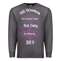 Charcoal Heather all women are created equal but only the smartest are born in july bla Premium Sweatshirt - Bettercallsaul