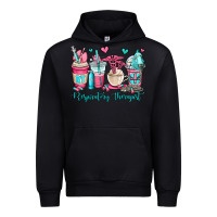 Black rt respiratory therapist coffee cups Urban Hoodie - OliviaCreatesArt
