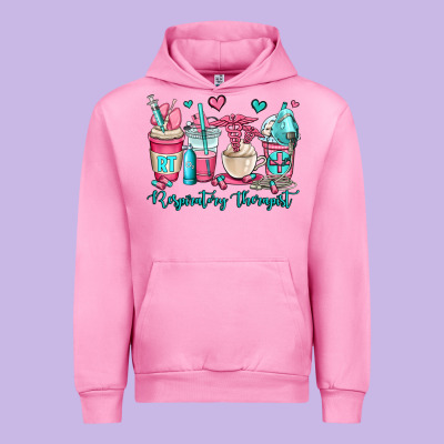 Rt Respiratory Therapist Coffee Cups Urban Hoodie Designed By Oliviacreatesart