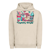 Pigment French Oak rt respiratory therapist coffee cups Urban Hoodie - OliviaCreatesArt