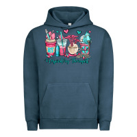 Pigment Midnight Navy rt respiratory therapist coffee cups Urban Hoodie - OliviaCreatesArt