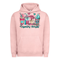 Pigment Salmon rt respiratory therapist coffee cups Urban Hoodie - OliviaCreatesArt