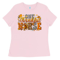 Bubblegum Pink one thankful nurse Ladies Tee - texasbilliewilder