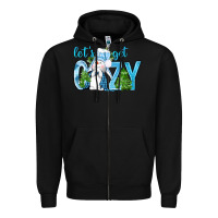 Black Let's Get Cozy Zipper Hoodie - BundleAndBundleShop