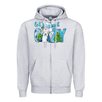 Heather Grey Let's Get Cozy Zipper Hoodie - BundleAndBundleShop