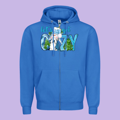 Let's Get Cozy Zipper Hoodie Designed By Bundleandbundleshop