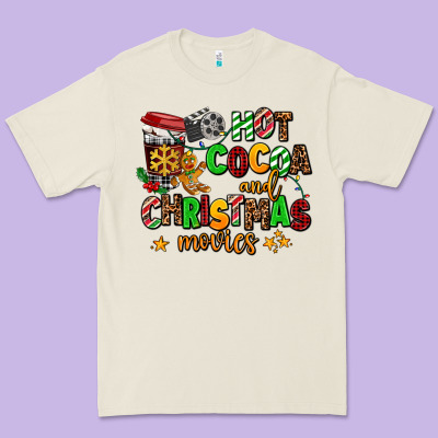 Hot Cocoa And Christmas Movies Premium Tee Designed By Adodesignshop