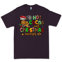 Plum hot cocoa and christmas movies Premium Tee - AdoDesignShop