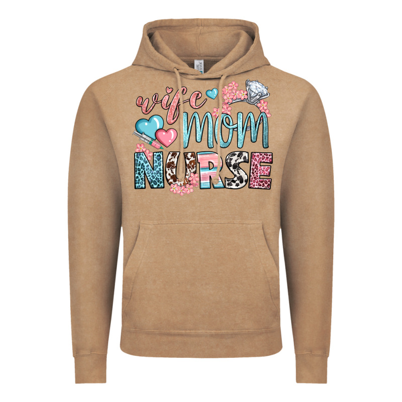 Wife Mom Nurse Vintage Hoodie by BundleAndBundleShop | Teevron