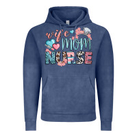 Vintage Denim wife mom nurse Vintage Hoodie - BundleAndBundleShop