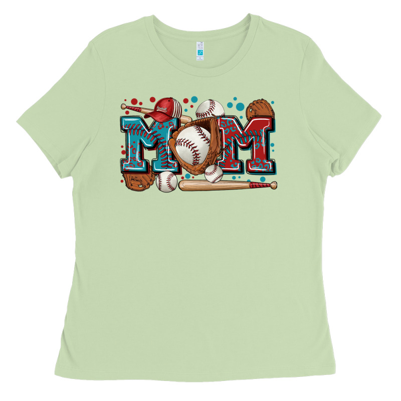 Mom Baseball Ladies Tee by Zillion Design Studio | Teevron