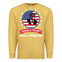 Antique Gold DONALD TRUMP 2016 WE SHALL OVERCOMB Premium Sweatshirt - Bettercallsaul