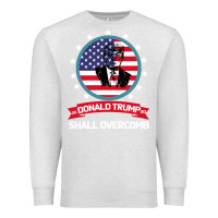 Oatmeal Heather DONALD TRUMP 2016 WE SHALL OVERCOMB Premium Sweatshirt - Bettercallsaul