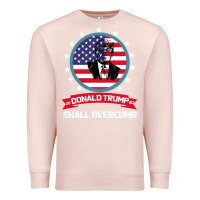 Pale Pink DONALD TRUMP 2016 WE SHALL OVERCOMB Premium Sweatshirt - Bettercallsaul