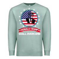 Seafoam DONALD TRUMP 2016 WE SHALL OVERCOMB Premium Sweatshirt - Bettercallsaul