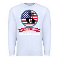 White DONALD TRUMP 2016 WE SHALL OVERCOMB Premium Sweatshirt - Bettercallsaul