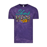 Cloud Purple show mom aztec cowhide sunflower and arrow Vintage Tee - Artiststas