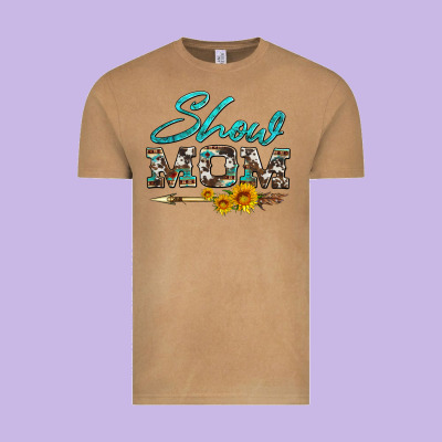 Show Mom Aztec Cowhide Sunflower And Arrow Vintage Tee Designed By Artiststas