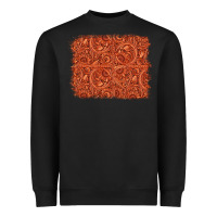 Black serape turquoise  leather background Heavyweight Sweatshirt - Jasminsmagicworld