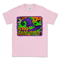Bubblegum Pink Witch's Hat 100 That Witch Classic Tee - Jasminsmagicworld