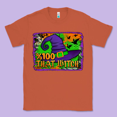 Witch's Hat 100 That Witch Classic Tee Designed By Jasminsmagicworld