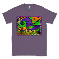 Lavender Witch's Hat 100 That Witch Classic Tee - Jasminsmagicworld