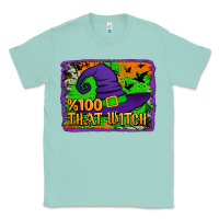 Seafoam Witch's Hat 100 That Witch Classic Tee - Jasminsmagicworld