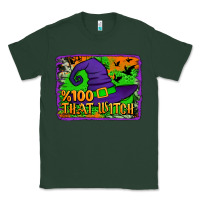 Sports Green Witch's Hat 100 That Witch Classic Tee - Jasminsmagicworld