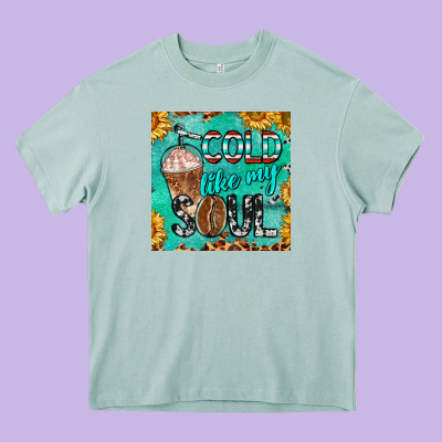Cold Like My Soul  Mug Coaster Heavy Core Tee Designed By Barkaloodesign