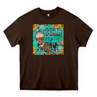 Chocolate Brown cold like my soul  mug coaster Heavy Core Tee - BarkalooDesign