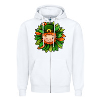 St. Patricks Sunflower With Dwarf Zipper Hoodie | Teevron