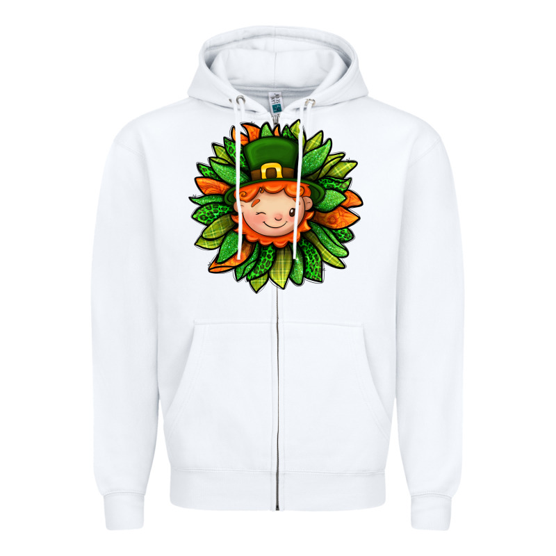 St. Patricks Sunflower With Dwarf Zipper Hoodie by BundleAndBundleShop | Teevron