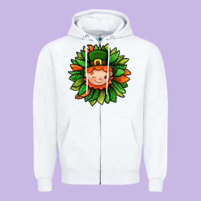 St. Patricks Sunflower With Dwarf Zipper Hoodie Designed By Bundleandbundleshop