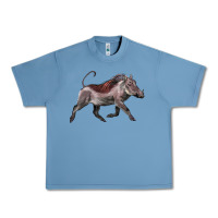 Pebble Blue Warthog Illustrations Urban Heavy Tee - LillyAllenDesigns