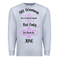 Heather Grey all women are created equal but only the smartest are born in july bla Premium Sweatshirt - Bettercallsaul