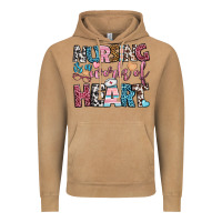 Nursing Is A Work Of Heart Vintage Hoodie | Teevron
