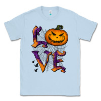 Dusty Blue Love Halloween Classic Tee - Jasminsmagicworld