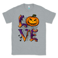 Heather Grey Love Halloween Classic Tee - Jasminsmagicworld